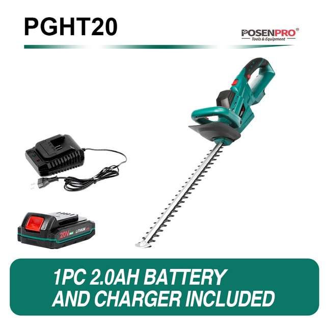Акумуляторный кусторез PGHT20 С 1 батареей и зарядкой