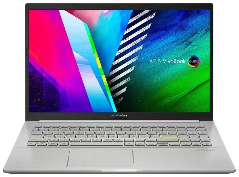 Ноутбук ASUS Vivobook 15 (15.6", OLED, Ryzen 7 5700U, RAM 8 ГБ(расширяемая), SSD 256 ГБ, Vega 8, пласт/алюм, Win11H)