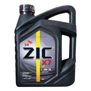 Моторное масло ZIC X7 LS 5W30 4 л