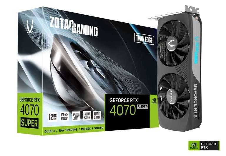 Видеокарта ZOTAC GeForce RTX 4070 SUPER 12 ГБ (цена по ozon карте)