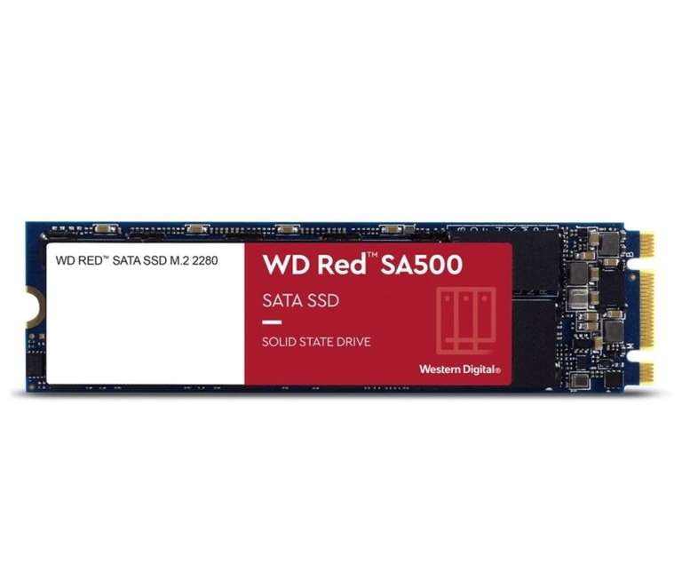 Твердотельный накопитель SSD для NAS WD Red SA500 NAS 3D NAND WDS500G1R0B 500ГБ M2.2280 SATA-III (TLC)