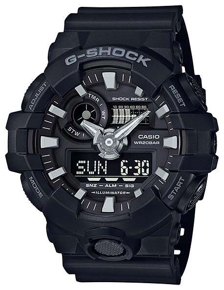 Наручные часы Casio G-SHOCK GA-700-1B с хронографом