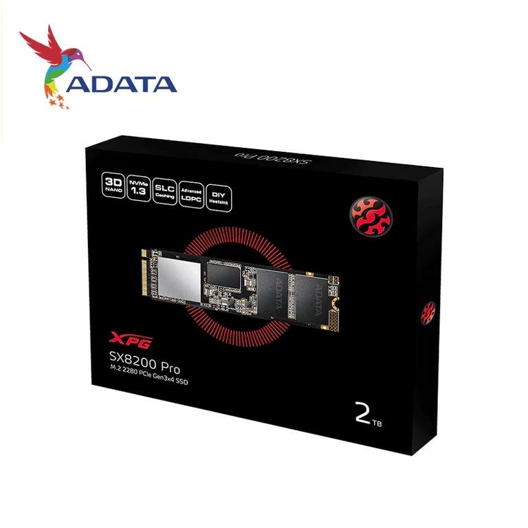 SSD ADATA XPG SX8200 PRO PCIE GEN3X4 M.2 2280 2 Тб