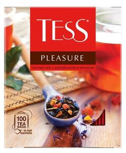 [Тула и др.] Чай черный Tess Pleasure в пакетиках, 100 пак. (с картой Альфа)