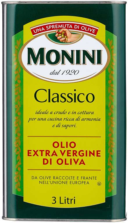 Масло оливковое Monini Classico нерафинированное 3 литра