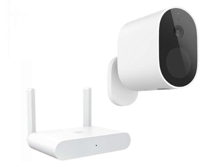 Комплект для видеонаблюдения Xiaomi Mi Wireless Outdoor Security Camera 1080 p Set с камерой и ресивером