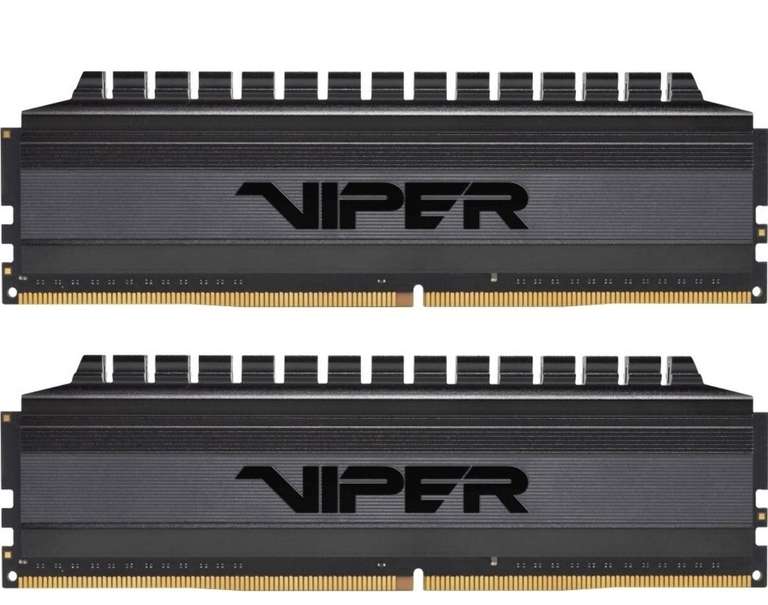 Оперативная память Patriot Memory Viper 4 Blackout DDR4 3600 МГц 2x8 ГБ (PVB416G360C8K), с Озон картой