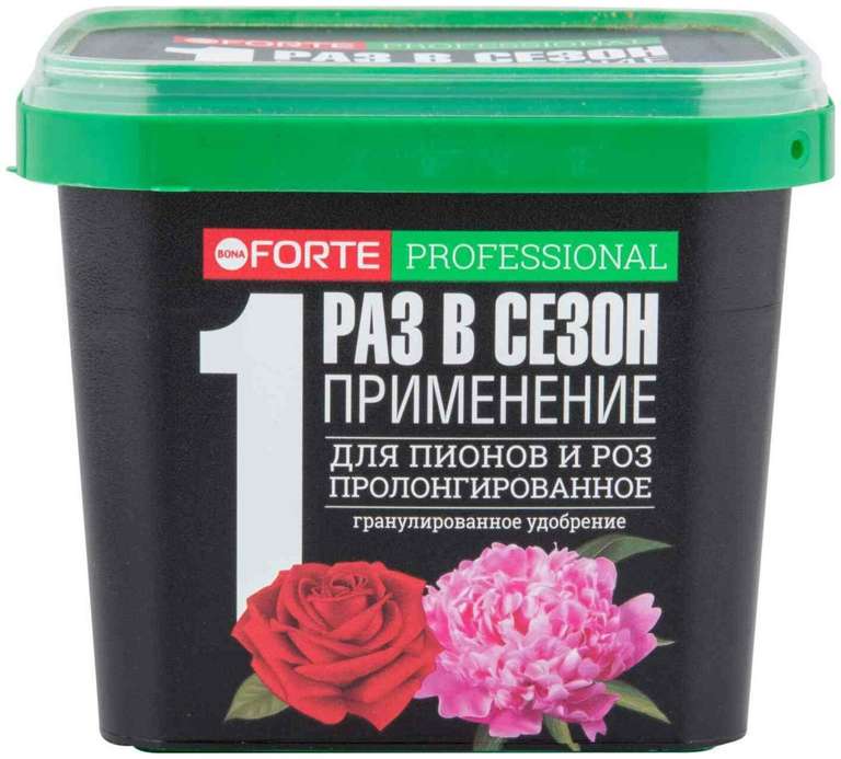 Удобрение "BONA FORTE" для пионов И РОЗ пролонгир. 1 Л (гранул.)