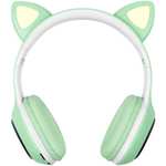 Беспроводные наушники Rombica mysound BH-19 Green, складные, LED-подсветка чашек и ушек