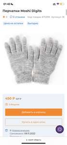 Зимние перчатки Moshi Digits (размер S)