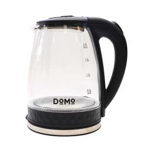 Чайник DOMO SML1802 2л. 2000 Вт, стекло/пластик, чёрный