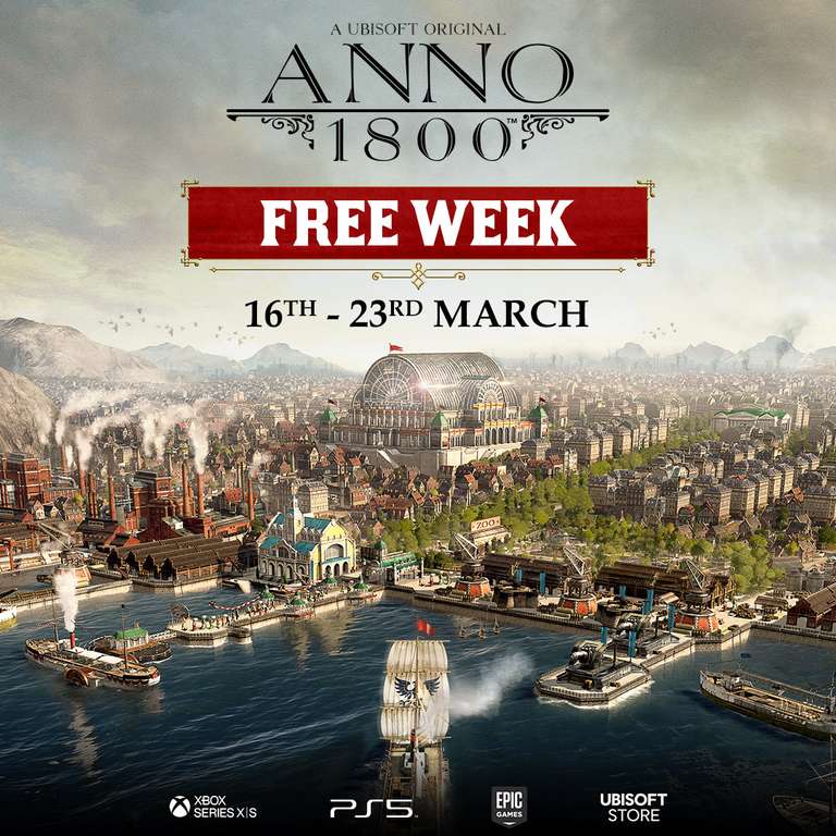 [PS5,Xbox,Epic] Неделя бесплатной игры в Anno 1800