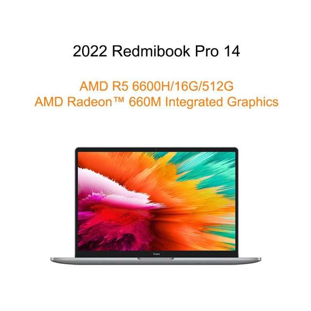 Ноутбук Mi Red mi book Pro 2022, 14'' 16/512Гб Ryzen 6600H