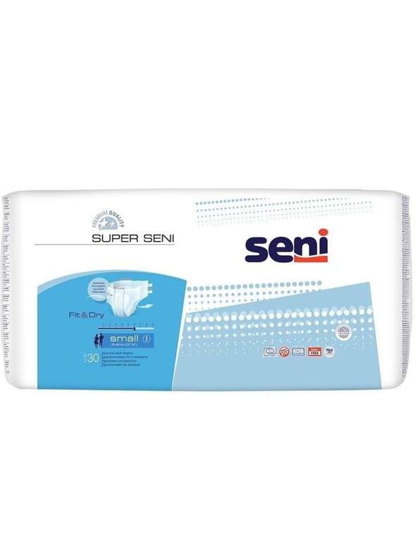 Подгузники для взрослых SUPER SENI Small, 30 шт./уп.