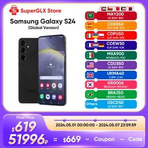 Смартфон Samsung Galaxy S24 Китайская версия, 8/256 Гб, 4 расцветки
