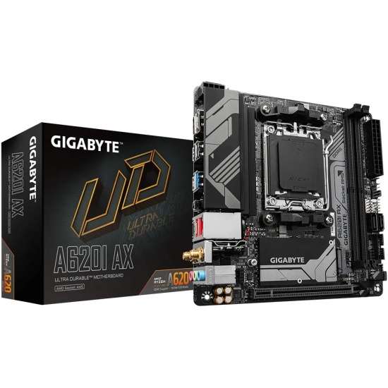 Материнская плата Gigabyte A620I AX, SocketAM5, AMD A620, mini-ITX (с Ozon Картой)