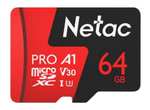 Карта памяти Netac P500 Extreme Pro 64GB (319₽ по озон карте)