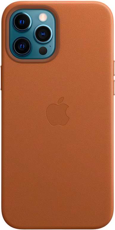 Клип-кейс Apple iPhone 12 Pro Max MagSafe кожаный Золотисто-коричневый (MHKL3ZE/A)