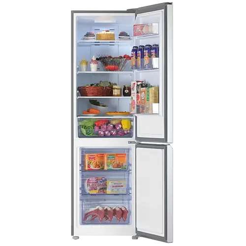 Холодильник с морозильником TCL TRF-275WEA+ серебристый (No Frost, 182,5см, 275л)
