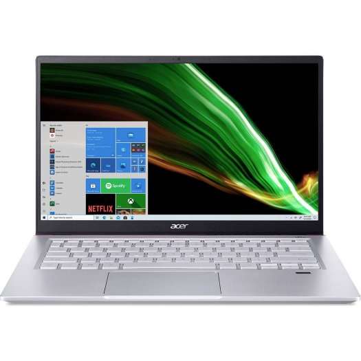 Ультрабук Acer Swift X SFX14-41G-R98R 14" IPS 144Гц матовый, Ryzen 5 5500U, 8ГБ LPDDR4x, 512ГБ SSD, GTX1650 4Гб, Win11 Home