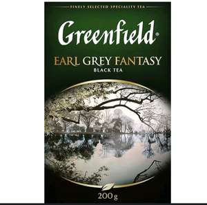 Чай листовой черный Greenfield Earl Grey Fantasy, 200г. (С озон картой)