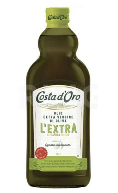 Оливковое масло Costa d'Oro Extra Virgin нерафинированное, 1 л (617₽ при оплате через озон-карту)