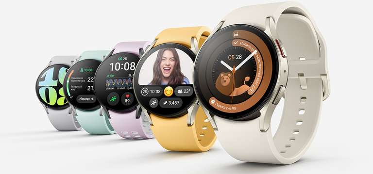 Смарт-часы Samsung Galaxy Watch 6 40 mm Graphite (с WB кошельком 12949 р)