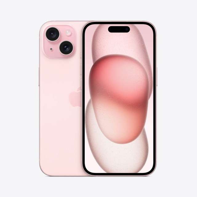 Смартфон Apple iPhone 15, 128 Гб, 2 nano-sim, розовый (+ черный в описании)