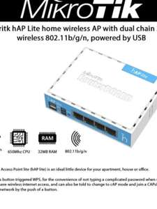 Компактный Wi-Fi Роутер Mikrotik RB941-2ND Цена с WB кошельком