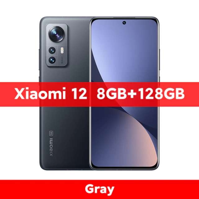 Смартфон Xiaomi 12 8/128Гб Global Version (12X-128Gb за 28.111₽, 12 Pro-256Gb за 46.182₽ в описании)