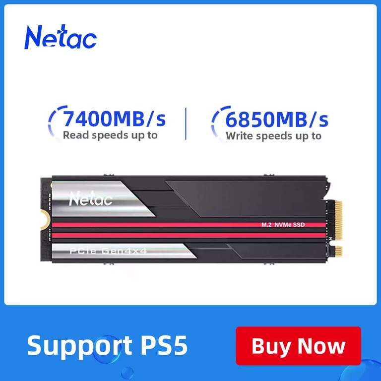 Жесткий диск Netac SSD NVME M2 1 ТБ PCIe4.0x4
