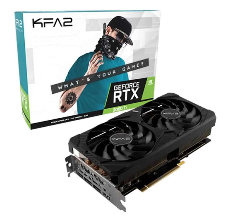Видеокарта KFA2 GeForce RTX 3060 Ti 8 ГБ (1-Click OC Plus 36ISM6MD2KCK), цена с озон картой