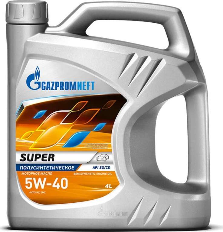 Моторное масло Gazpromneft Super 5W-40 Полусинтетическое 4 л