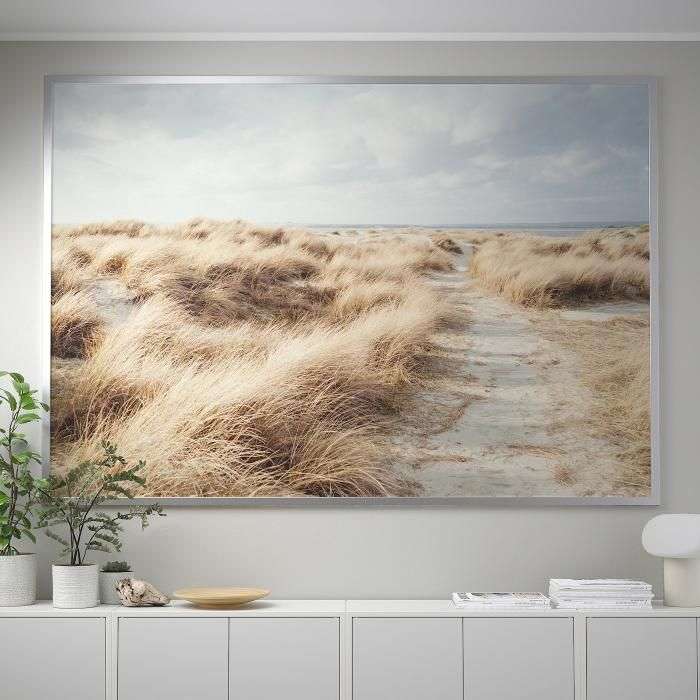 Картина ИКЕА БЬЁРКСТА Песчаные дюны 200x140см с рамкой