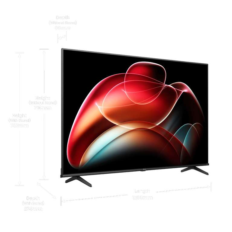 Телевизор Hisense 55A6K (55", 4K, 300 кд/м2, VIDAA) с картой Ozon