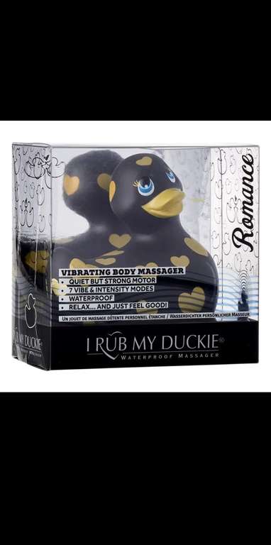 Вибратор-уточка I Rub My Duckie Парижский Черный (при покупке 2 третья в подарок) в описание разные