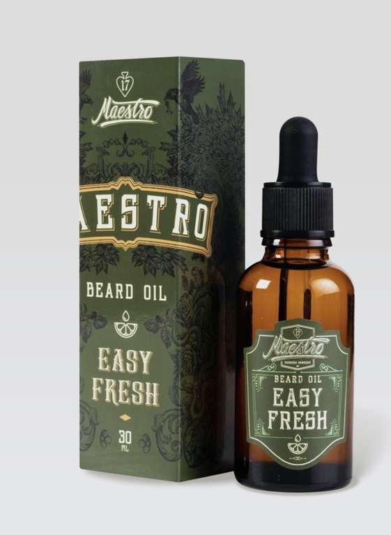 Масло для бороды Maestro beard oil Easy Fresh 30мл