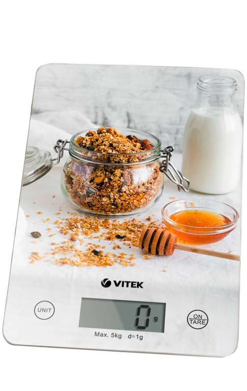 Кухонные весы Vitek 8033-VT-01 серебристый