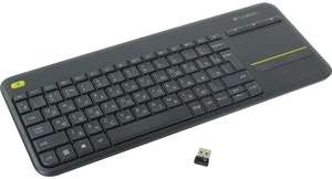 Клавиатура Logitech K400 Plus, USB, радиоканал, черный (920-007147)