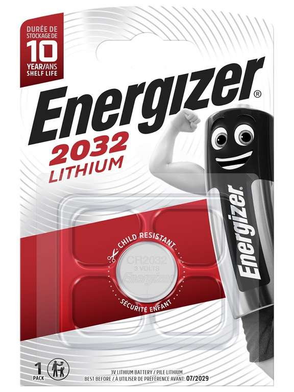 Литиевая батарейка Energizer типа 2032, 1 шт