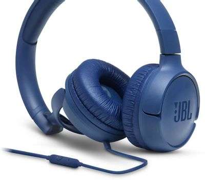Наушники JBL Tune 500, 3.5 мм, накладные, синий