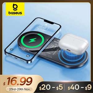 Беспроводное зарядное устройство Baseus для 2 устройств 20W
