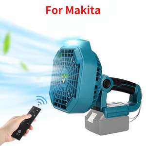 Аккумуляторный вентилятор-фонарь для аккумуляторов Макита