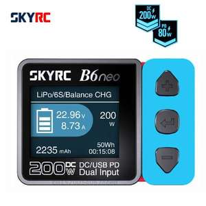 Зарядное устройство для баланса батареи SK-100198 2023 SKYRC B6neo Smart Charger DC 200 Вт PD 80 Вт (цена с ozon картой) (из-за рубежа)
