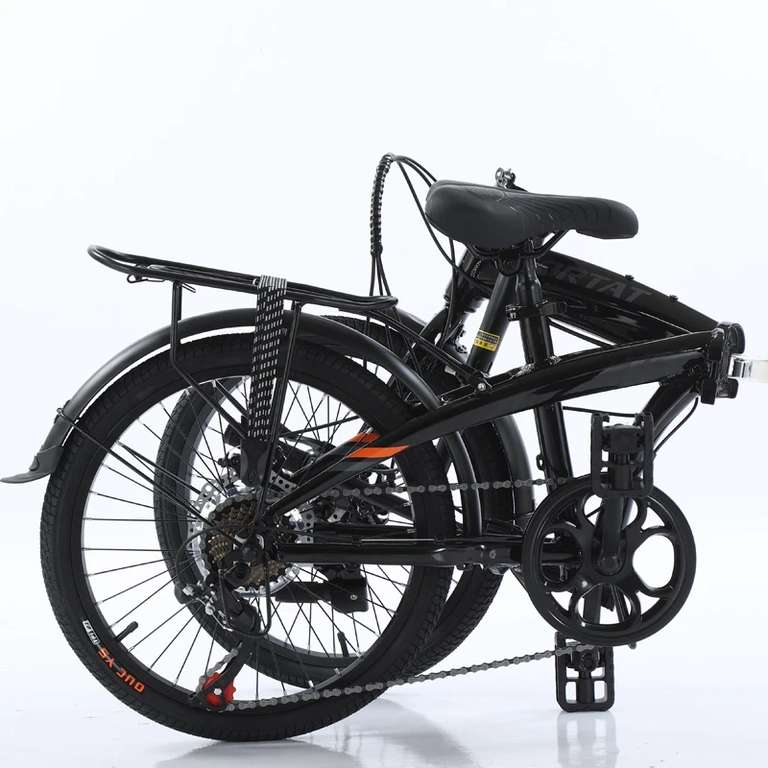 Велосипед GORTAT складной, 20 дюймов, рама из алюминиевого сплава, 7 скоростей