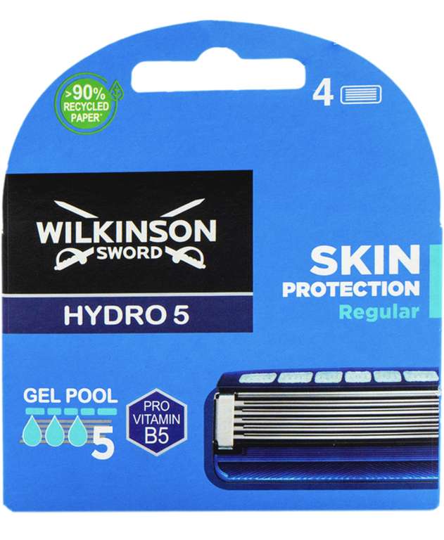 Картриджи (кассеты) сменные для бритвы Wilkinson Sword Skin protection Hydro 5, 4 шт.