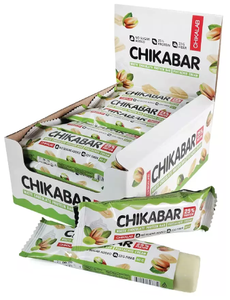 Протеиновый батончик Chikalab 25%, 60 г, 20 шт., фисташковый крем