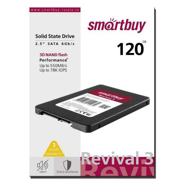 SSD Smartbuy Revival 3 120GB SB120GB-RVVL3-25SAT3 (525 ₽ с бонусами)