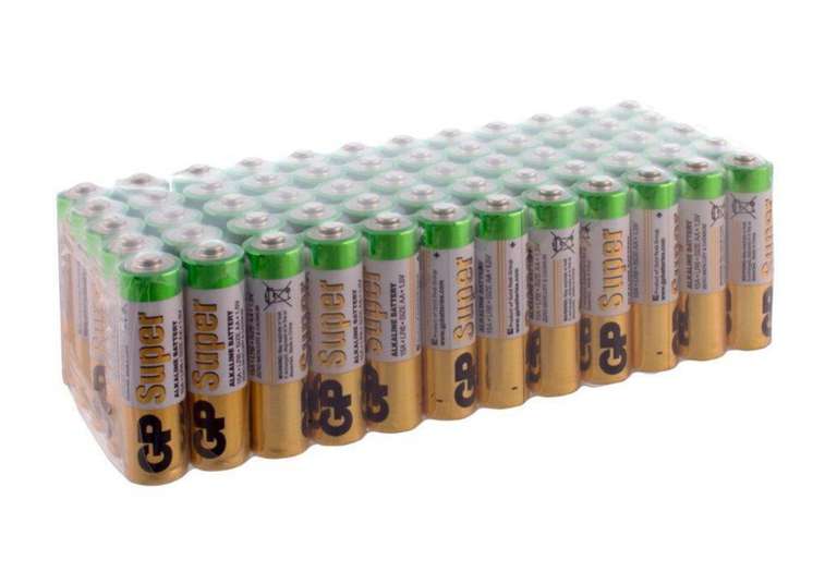 Батарейки пальчиковые GP Super 15А (LR6) АА 1,5V щелочные (алкалиновые), 60 шт