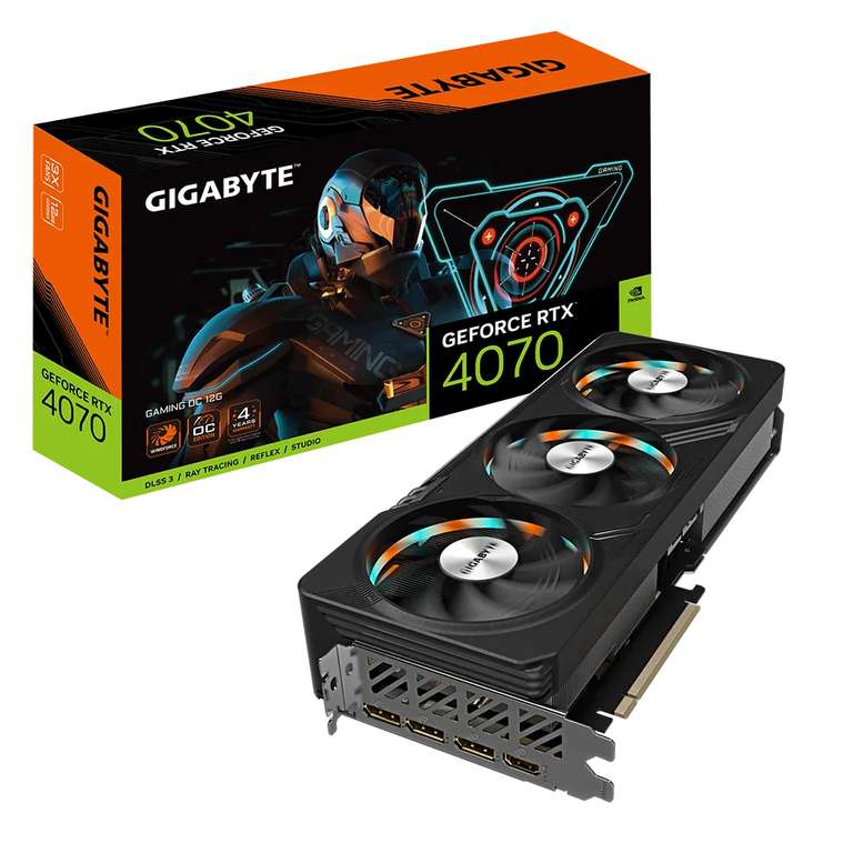 Видеокарта Gigabyte NVIDIA GeForce RTX 4070 GAMING OC 12GB (+ возврат 13715 и больше сберсапибо))